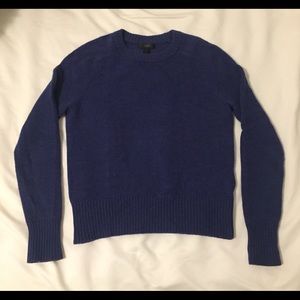 j crew 100% wool Blue purple sweater.